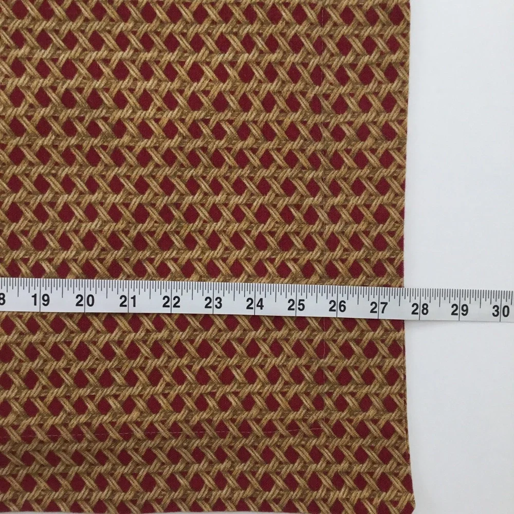 Euro Pillow Shams Geometric Red And Gold Unbranded.